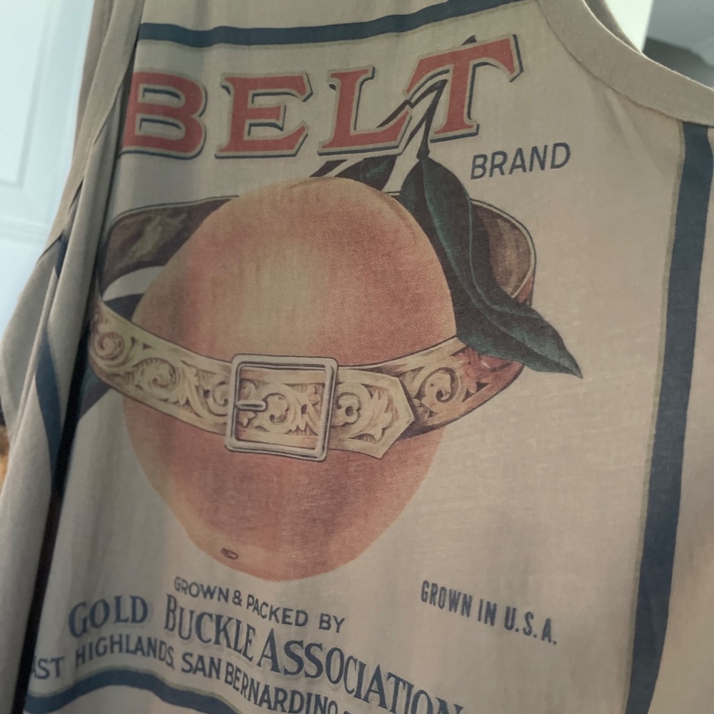 RARE Stunning NWT Rundholz Sleeveless Dress w/Vintage Cali Ad Graphics~ One Size - Picture 6 of 11